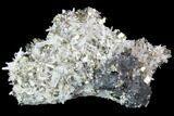 Quartz Crystals With Gleaming Pyrite & Sphalerite - Peru #86999-2